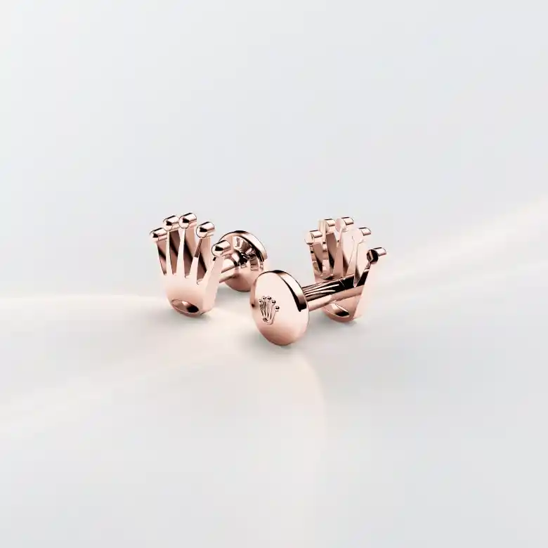 Rolex ‘Crown’ cufflinks in Everose gold