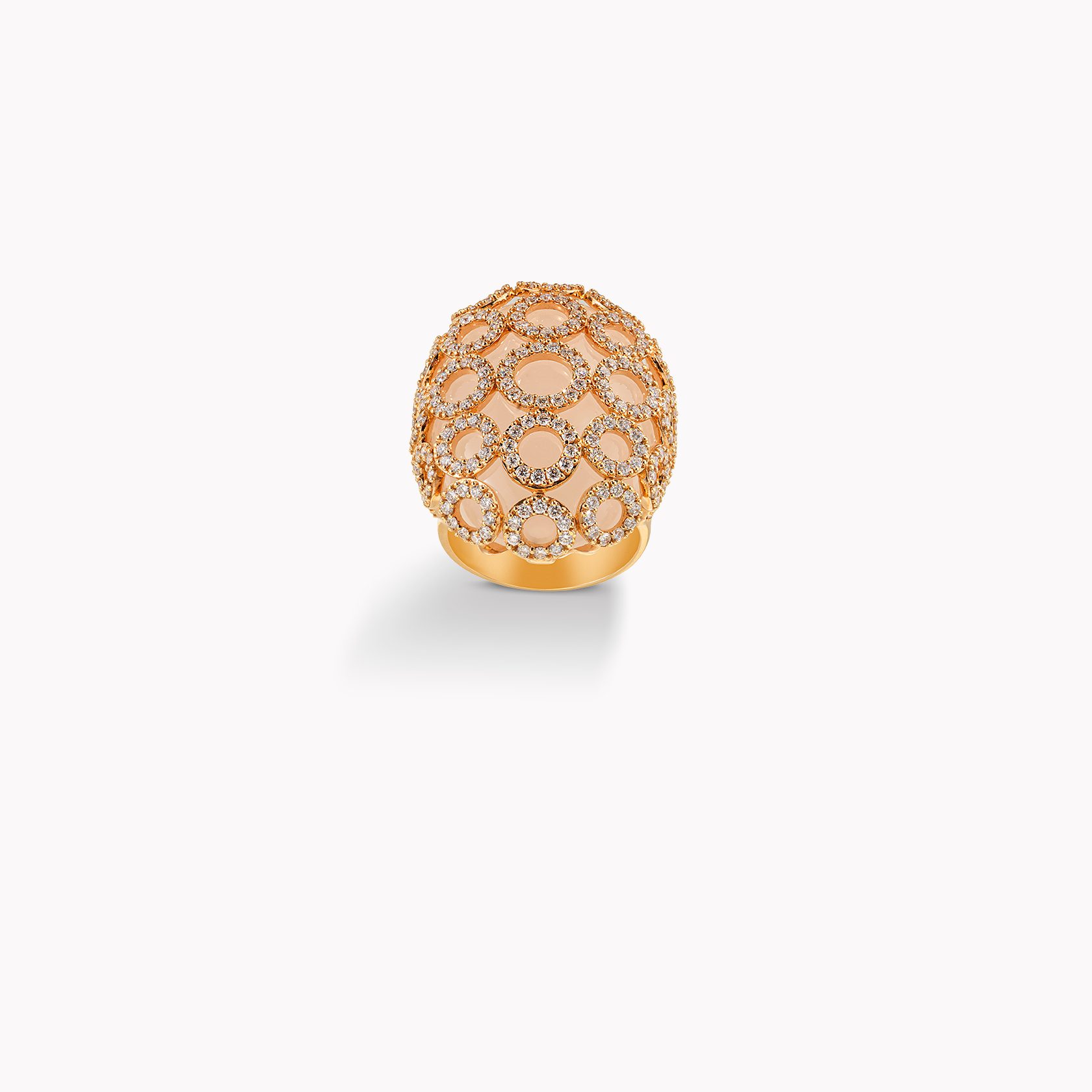 18kt Rose Gold Diamond Ring