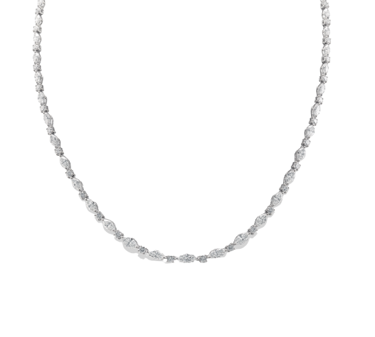 18kt White Gold Diamond Necklace