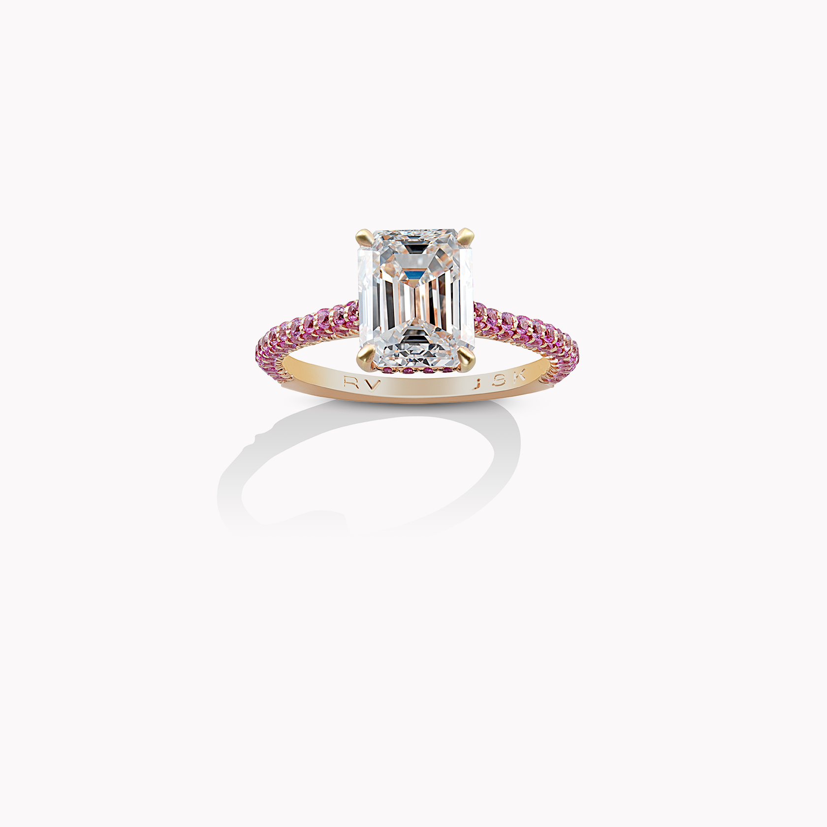18kt Rose Gold Diamond Ring