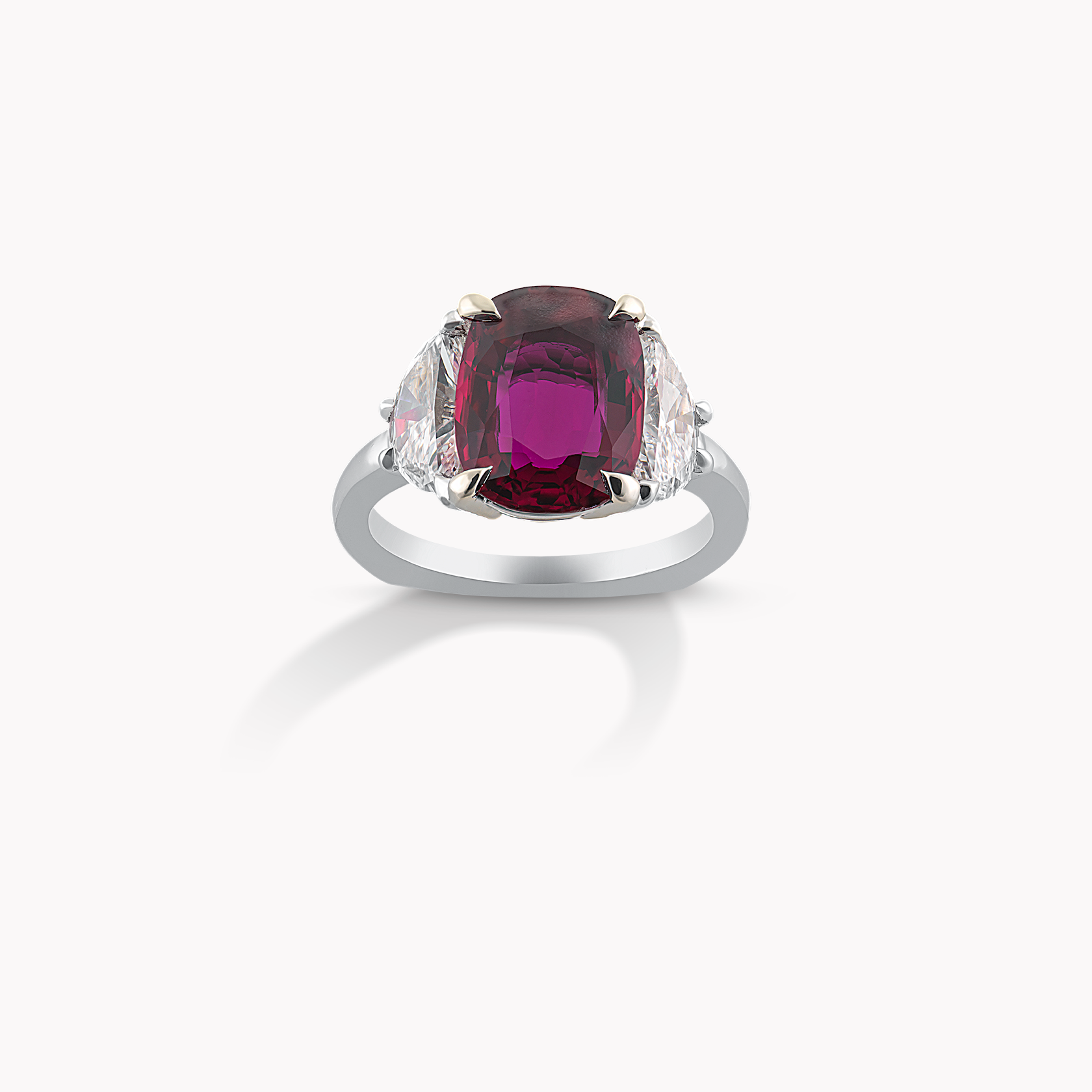 18kt White Gold Ruby and Diamond Ring