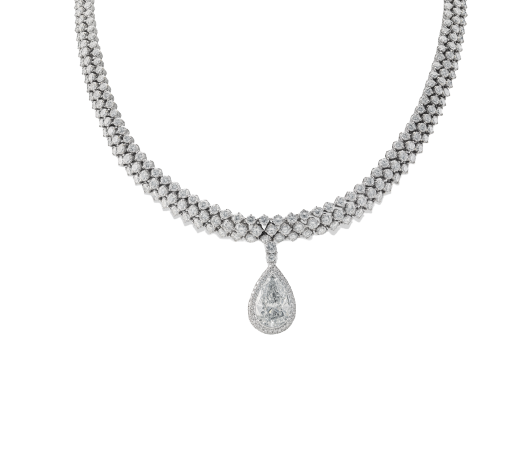 18kt White Gold Diamond Necklace