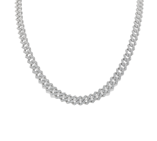 18kt White Gold Diamond Necklace