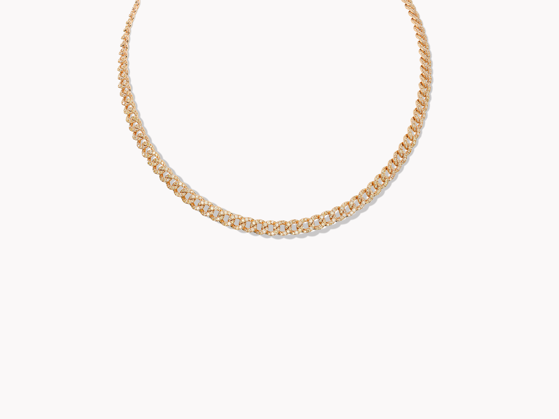 18kt Rose Gold Diamond Necklace