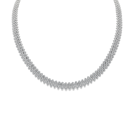 18kt White Gold Diamond Necklace
