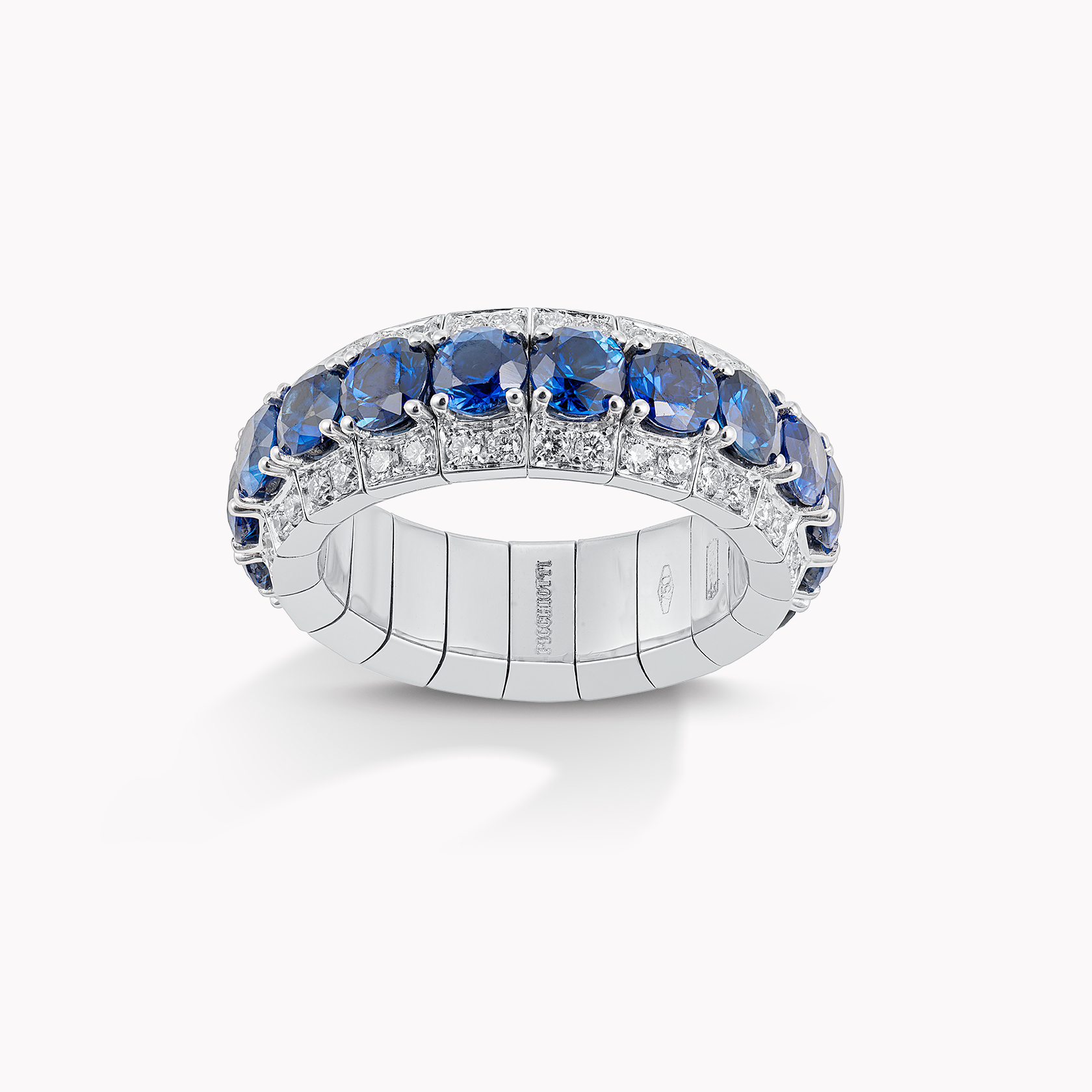 18kt White Gold Sapphire and Diamond Ring